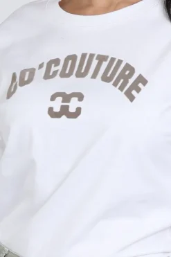 Co'couture 43013 T-shirt korte mouw Wit