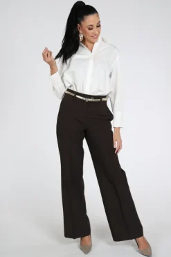 Co'couture 31207 Vola Broek Donker bruin