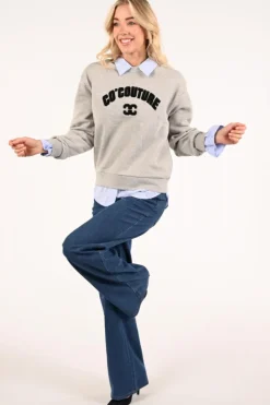 Co'couture 47005 ZoeCC Sweater Grijs