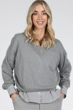 10 Days 20-615-6201 Trui Grey denim