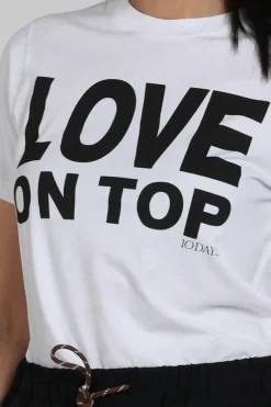10 Days 20-747-6202 T-shirt korte mouw Off white