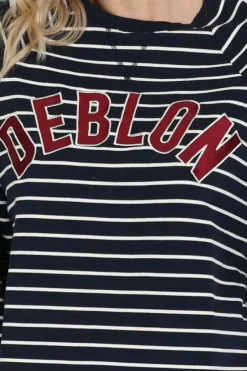Deblon dana striped Sweater Marine