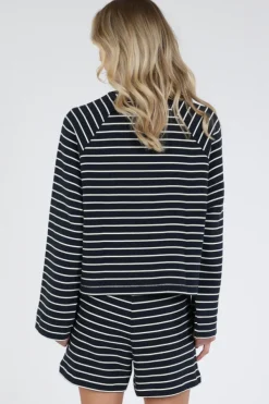 Deblon dana striped Sweater Marine