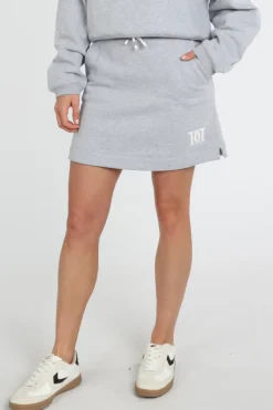 Deblon jule skirt Rok recht kort Grijs