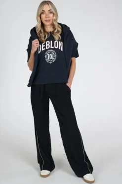Deblon luan tee T-shirt korte mouw Marine