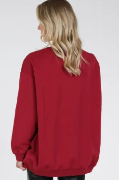 Deblon phoebe Sweater Donker rood