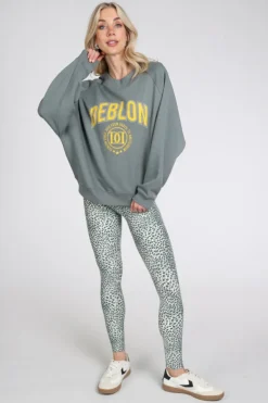 Deblon vive sweater Sweater Vergrijsd groen