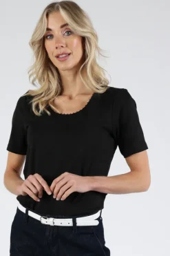 Efixelle 340423 T-shirt korte mouw Zwart