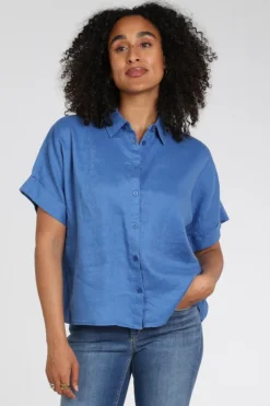 Emotions 126124 Blouse korte mouw Blauw