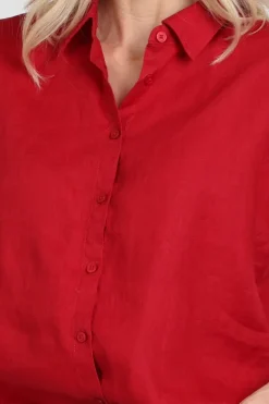 Emotions 126124 Blouse korte mouw Rood