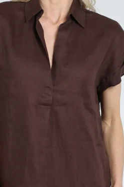 Emotions 126129 Jurk korte mouw Bruin