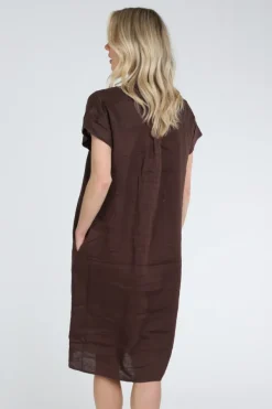 Emotions 126129 Jurk korte mouw Bruin