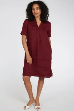 Emotions 126130 Jurk korte mouw Donker rood