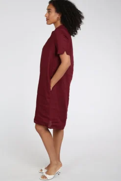 Emotions 126130 Jurk korte mouw Donker rood