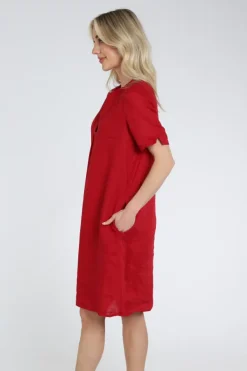 Emotions 126130 Jurk korte mouw Rood