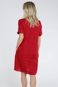 Emotions 126130 Jurk korte mouw Rood