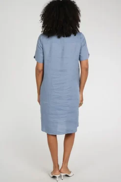 Emotions 126130 Jurk korte mouw Vergrijsd blauw