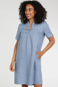 Emotions 126130 Jurk korte mouw Vergrijsd blauw