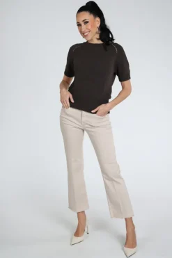 Emotions 126078 Pull korte mouw Bruin
