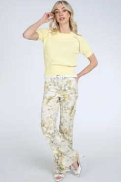 Emotions 126078 Pull korte mouw Geel