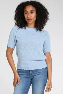 Emotions 126078 Pull korte mouw Licht blauw