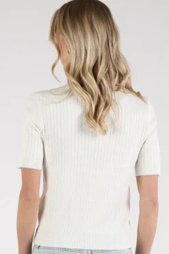 Emotions 126005 Pull korte mouw Off white