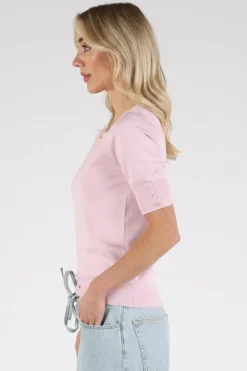 Emotions 126001 Pull korte mouw Roze