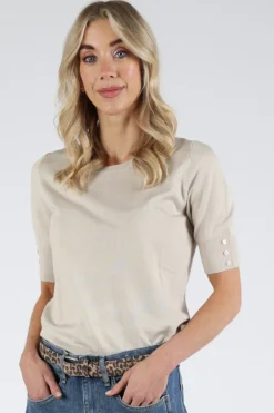 Emotions 126001 Pull korte mouw Zand