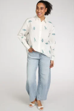 Fabienne Chapot CLTBLS27SS261009 Blouse lange mouw Wit