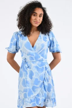 Fabienne Chapot CLTDRS52SS260227 Jurk korte mouw Licht blauw