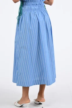 Fabienne Chapot CLTSKI19SS260240 Rok wijd lang Blauw