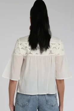 Fabienne Chapot CLTTOP30SS261009 Blouse korte mouw Off white