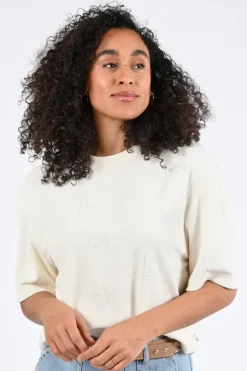 Fabienne Chapot CLTTSH10SS261009 T-shirt korte mouw Off white