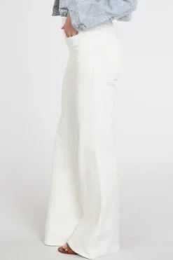 Florez Ana wide pocket Jeans White denim