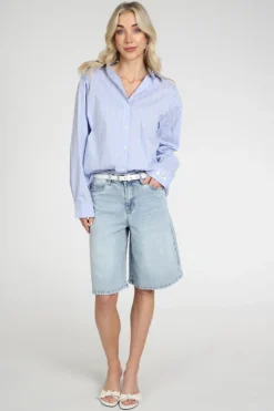 Florez Floréz bermuda Short Light blue denim