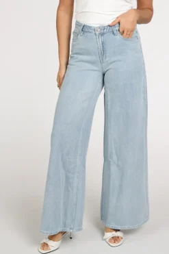 Florez live wide Jeans Light blue denim