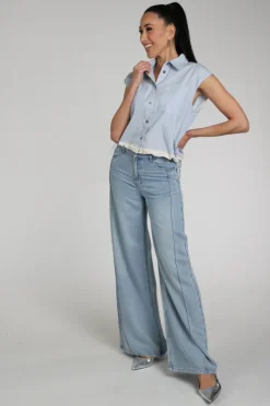 Florez Riley Jeans Light blue denim