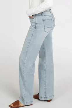 Florez sophie straight Jeans Light blue denim