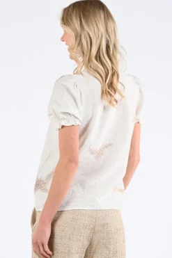 Geisha 53464-20 Blouse korte mouw Off white