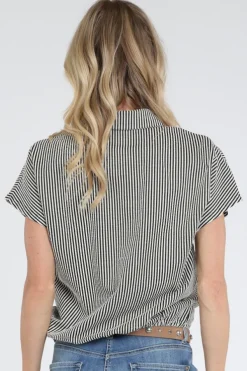 Geisha 63193-20 Blouse korte mouw Zwart