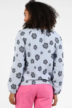 Geisha 63213-20 Blouse lange mouw Blauw