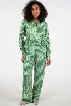 Geisha 63279-20 Blouse lange mouw Groen