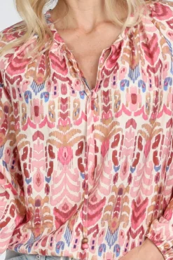 Geisha 63219-20 Blouse lange mouw Roze