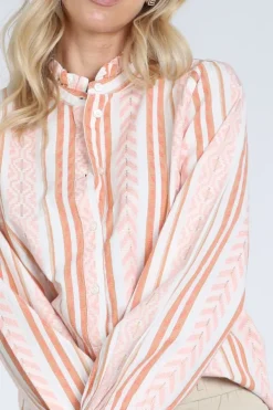 Geisha 63112-99 Blouse lange mouw Roze