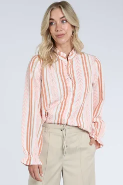 Geisha 63112-99 Blouse lange mouw Roze