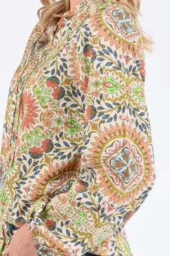Geisha 53213-20 Blouse lange mouw Zand