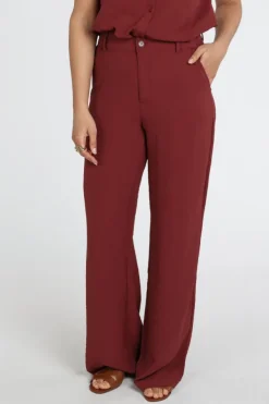 Geisha 61111-21 Broek Donker rood