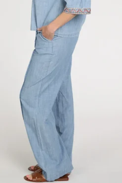 Geisha 61184-70 Broek Licht blauw