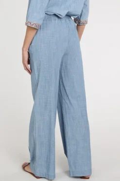 Geisha 61184-70 Broek Licht blauw