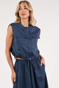 Geisha 65024-10 Gilet Blauw
